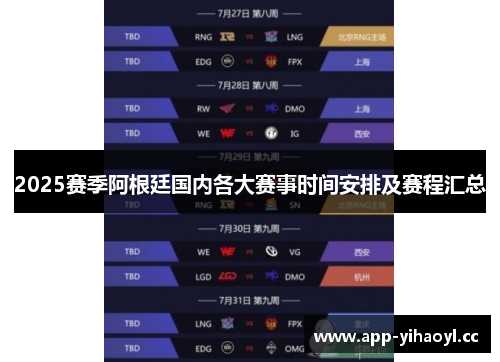 2025赛季阿根廷国内各大赛事时间安排及赛程汇总